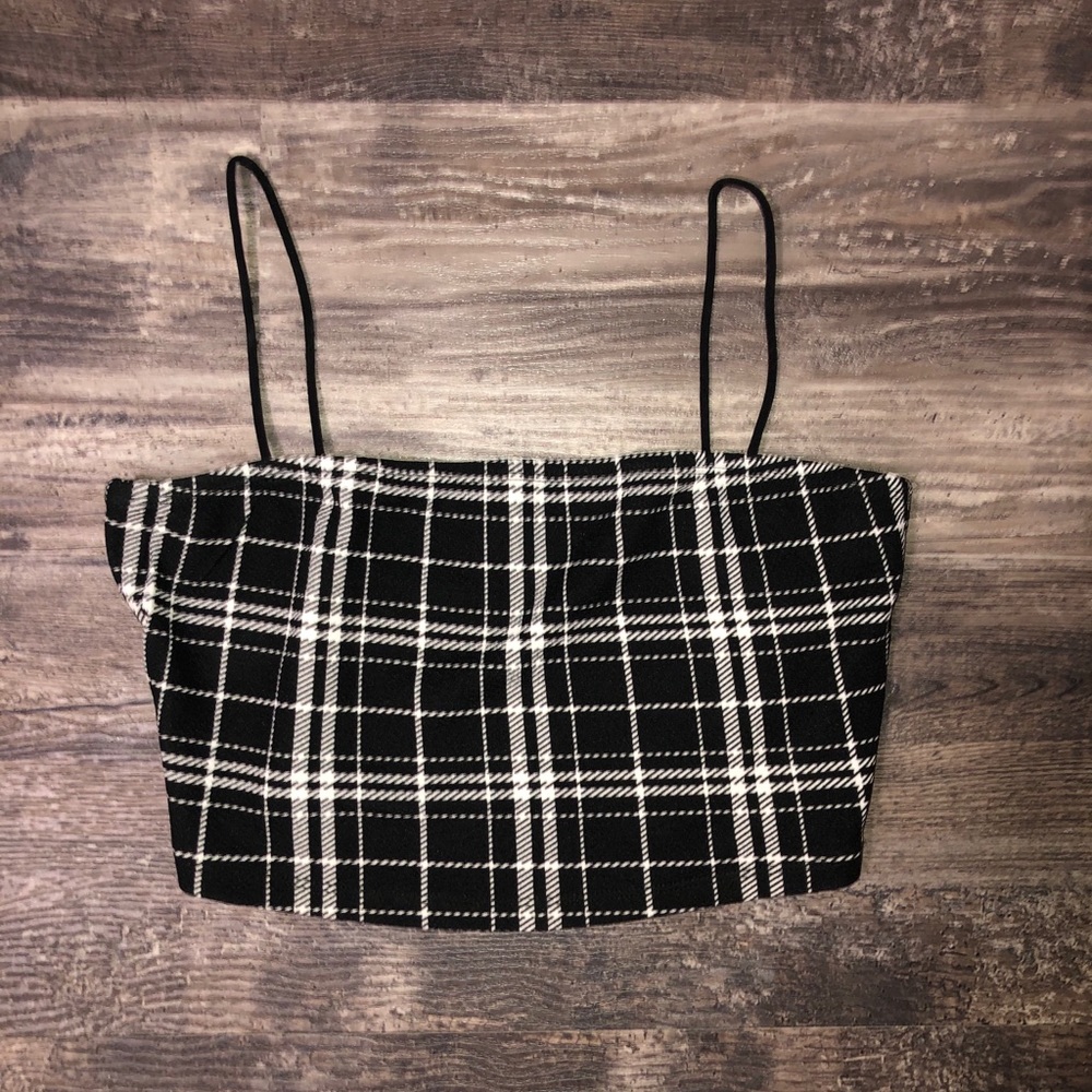 Checkered Crop Top